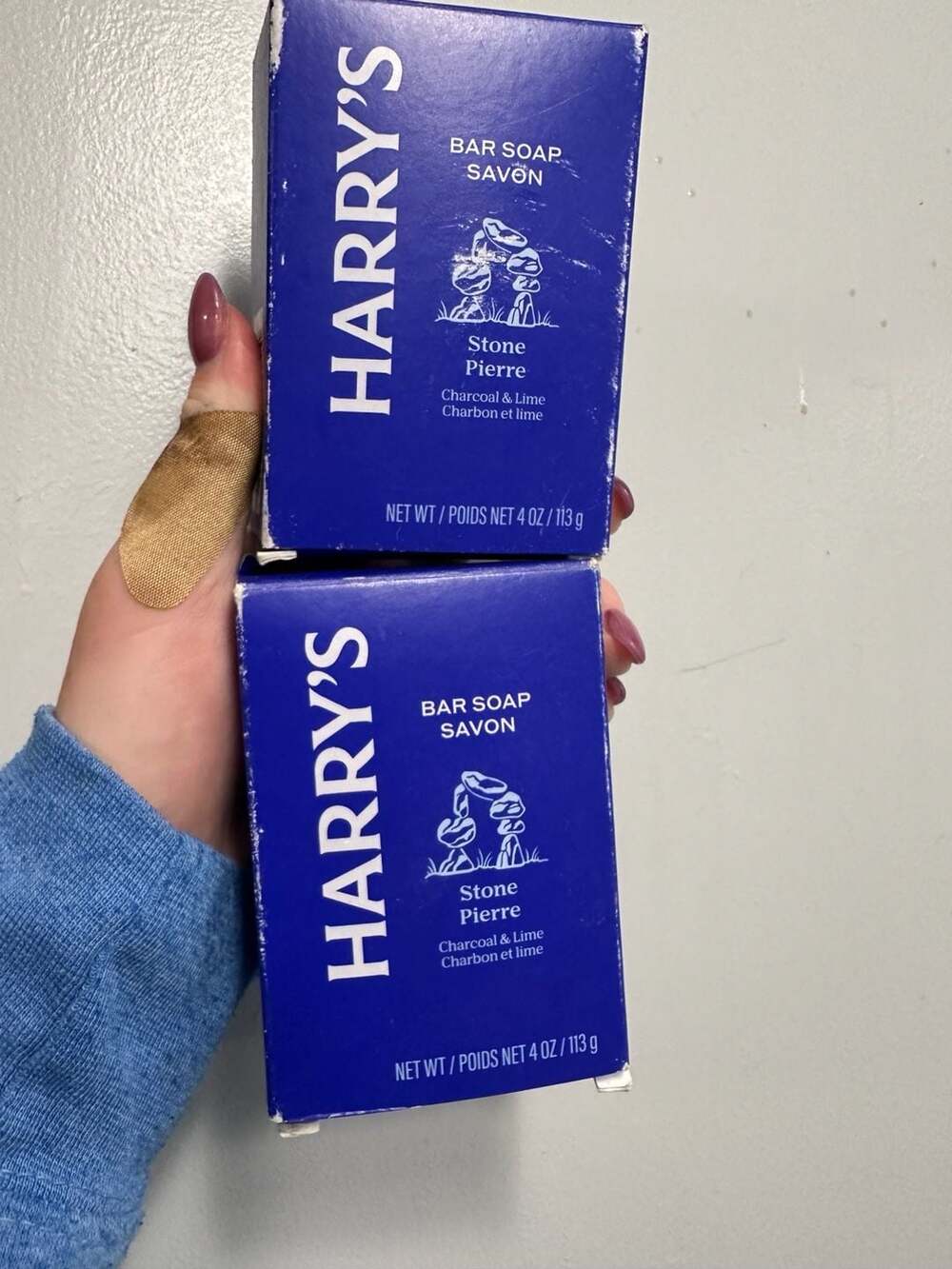 Harry's Stone Charcoal & Lime Bar Soap 4 oz (2-Pack)